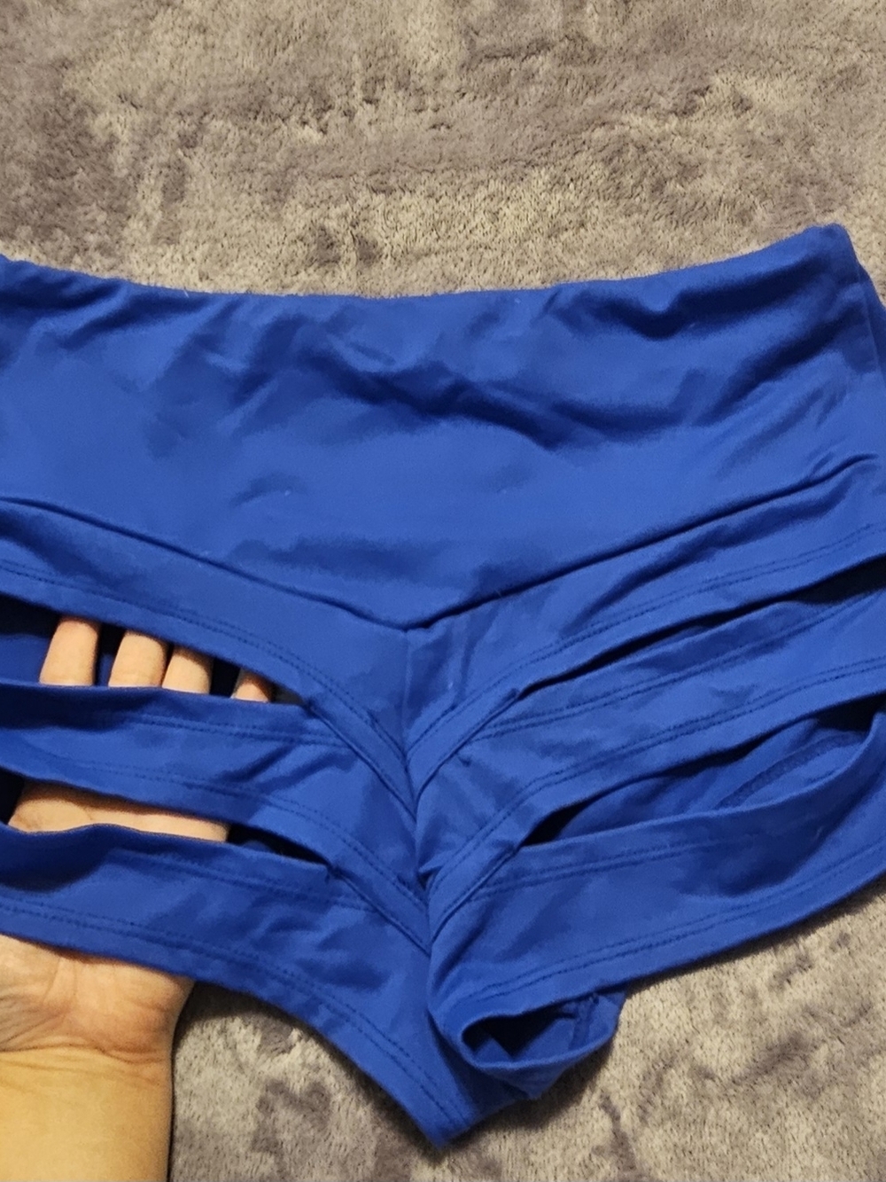 Royal Blue Strappy Swim Shorts